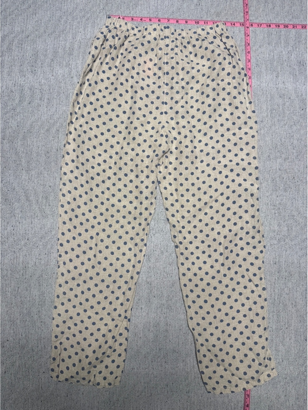 Heart's Desire by Mary Grace Polka Dot Linen Pants Size S